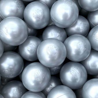 75mm Silver Ball Pit Balls (500 in a bag)